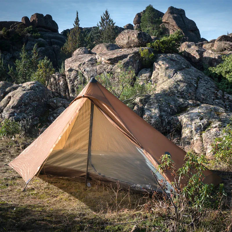Lanshan 1 Lightweight 1-person backpacking tent for solo thruhiking adventures. Durable and compact design.