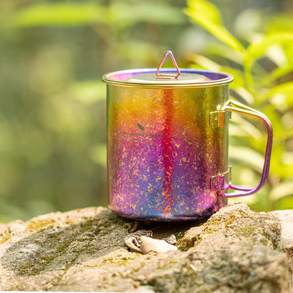 Boundless Voyage Heat Anodized Titanium Mugs