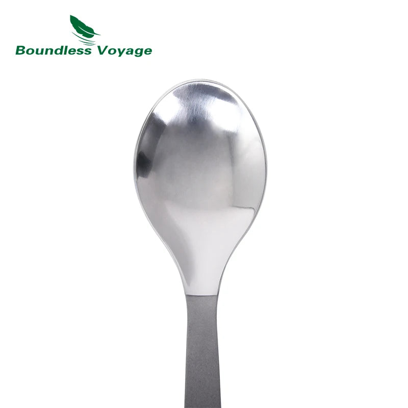 Silver spoon on a white background with 'Boundless Voyage' logo.