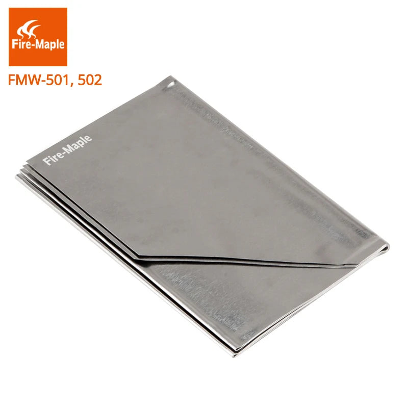 Fire-Maple metal foil sheets on a white background