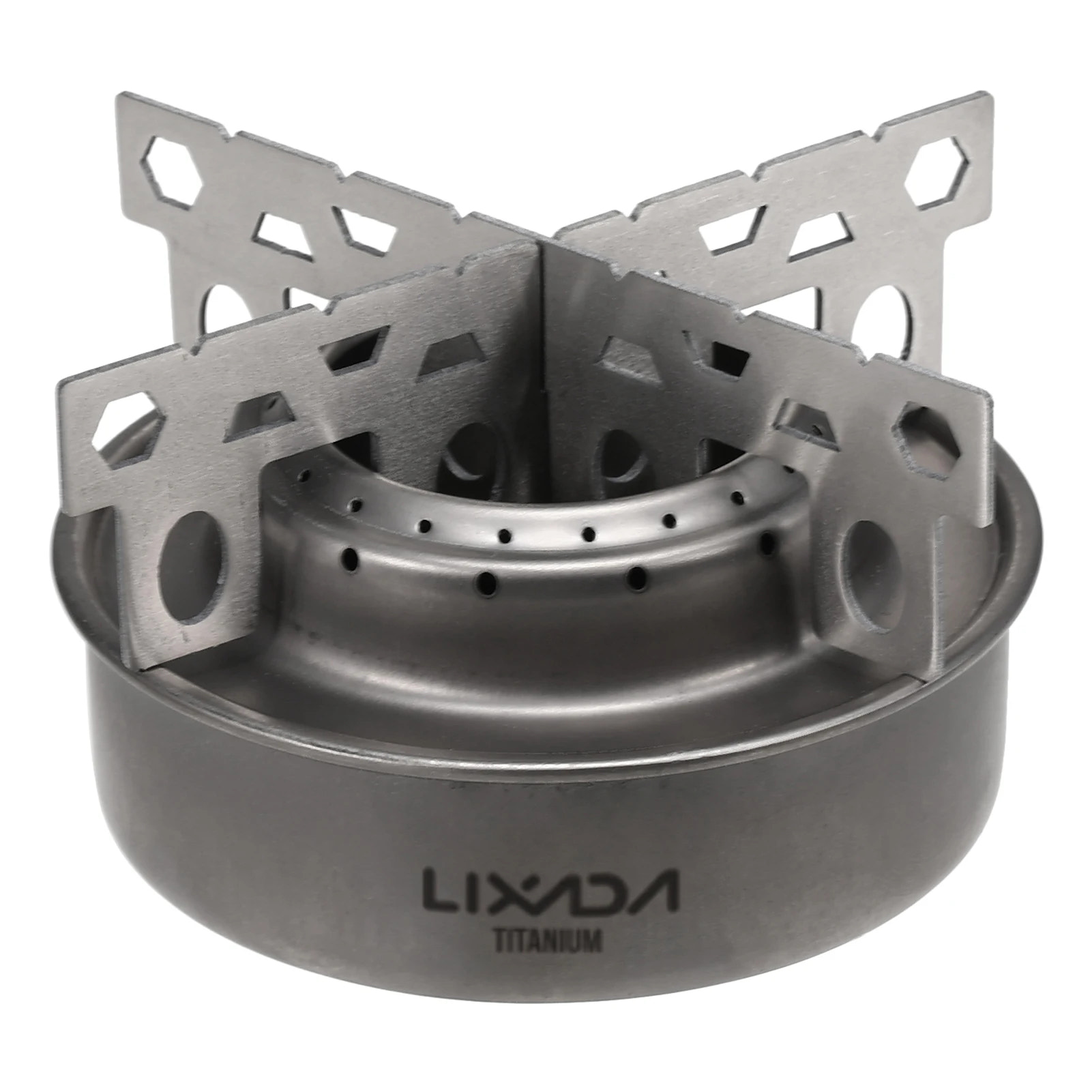 Lixada titanium stove on a white background