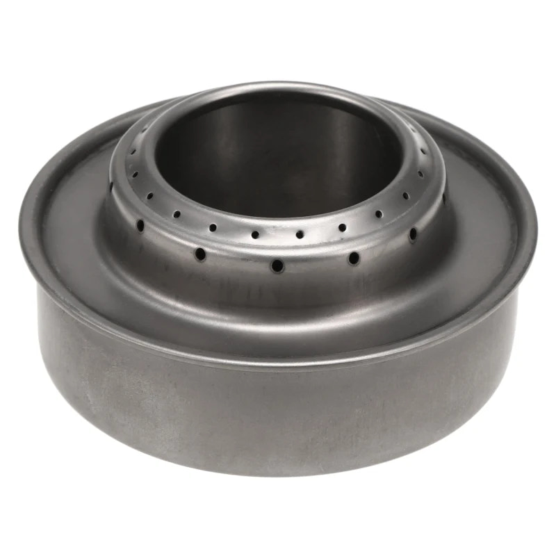 Metal stove on a white background