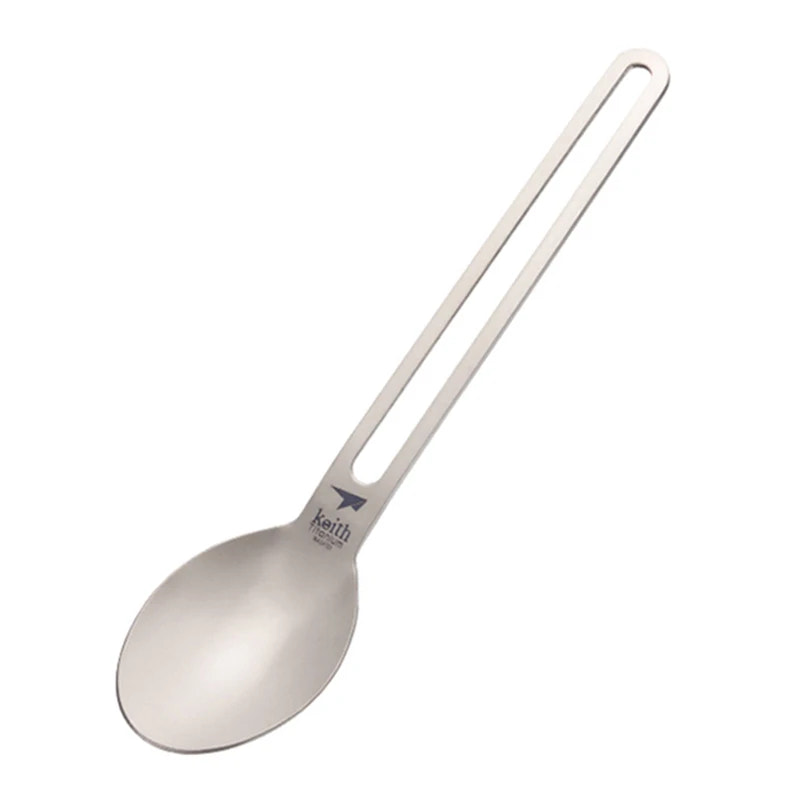 Spoon with a handle on a white background
