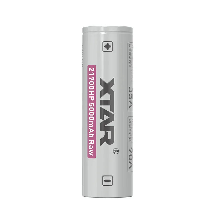 XTAR battery on a white background