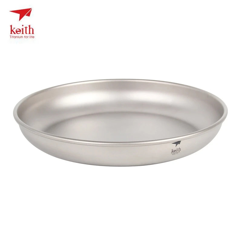 titanium pan with Keith logo on a white background
