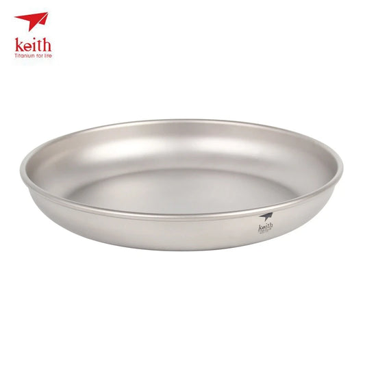 titanium pan with Keith logo on a white background