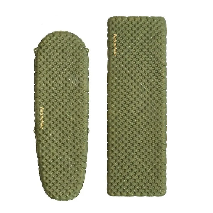 Two green textured products with 'Naturehike' branding on a white background