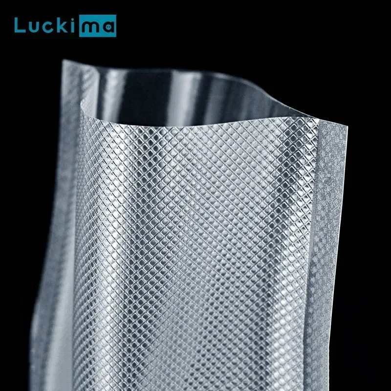 Food bag with Luckima branding on a black background