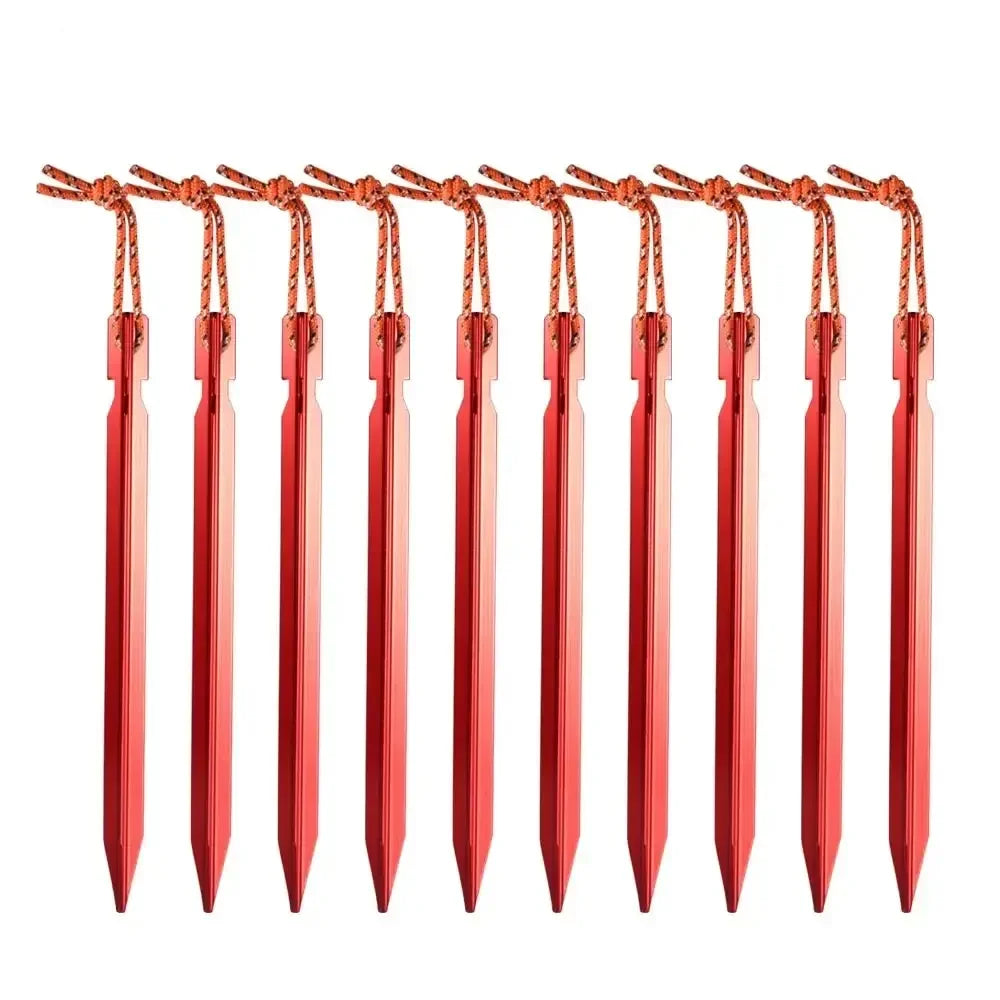red tent stakes