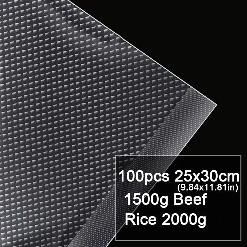 Black textured sheet with product details on a clear background