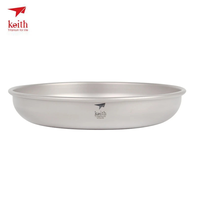 Titanium bowl with Keith logo on a white background