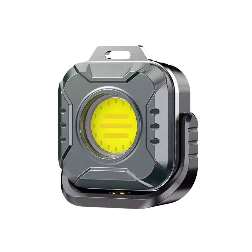 Black and gray LED light on a white background