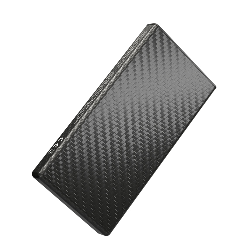Carbon fiber wallet on a white background
