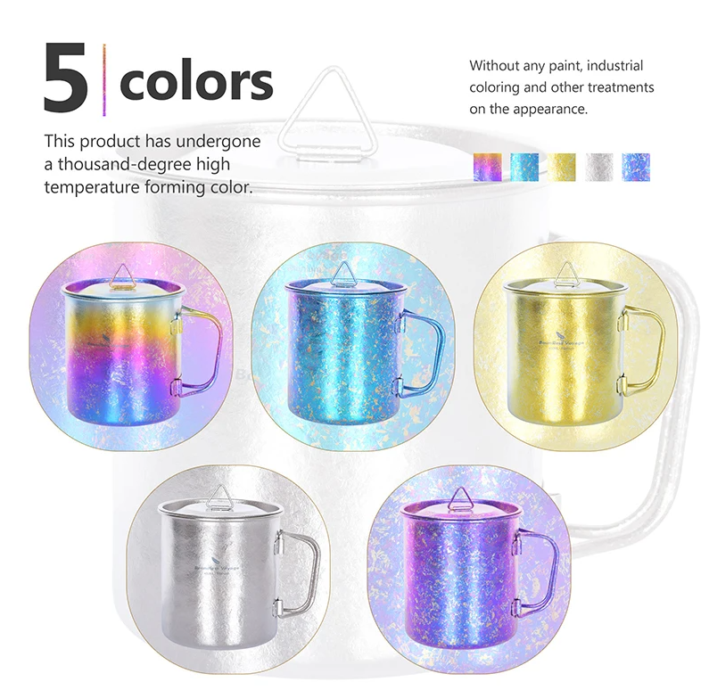 Boundless Voyage Heat Anodized Titanium Mugs