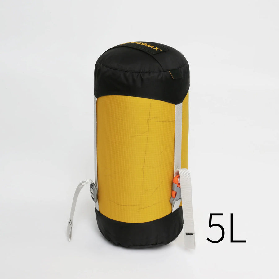 Yellow and black bag with '5L' label on a white background