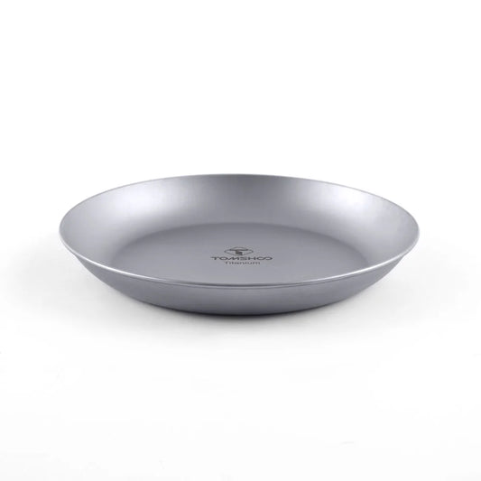 titanium plate with 'Tomshoo' branding on a white background