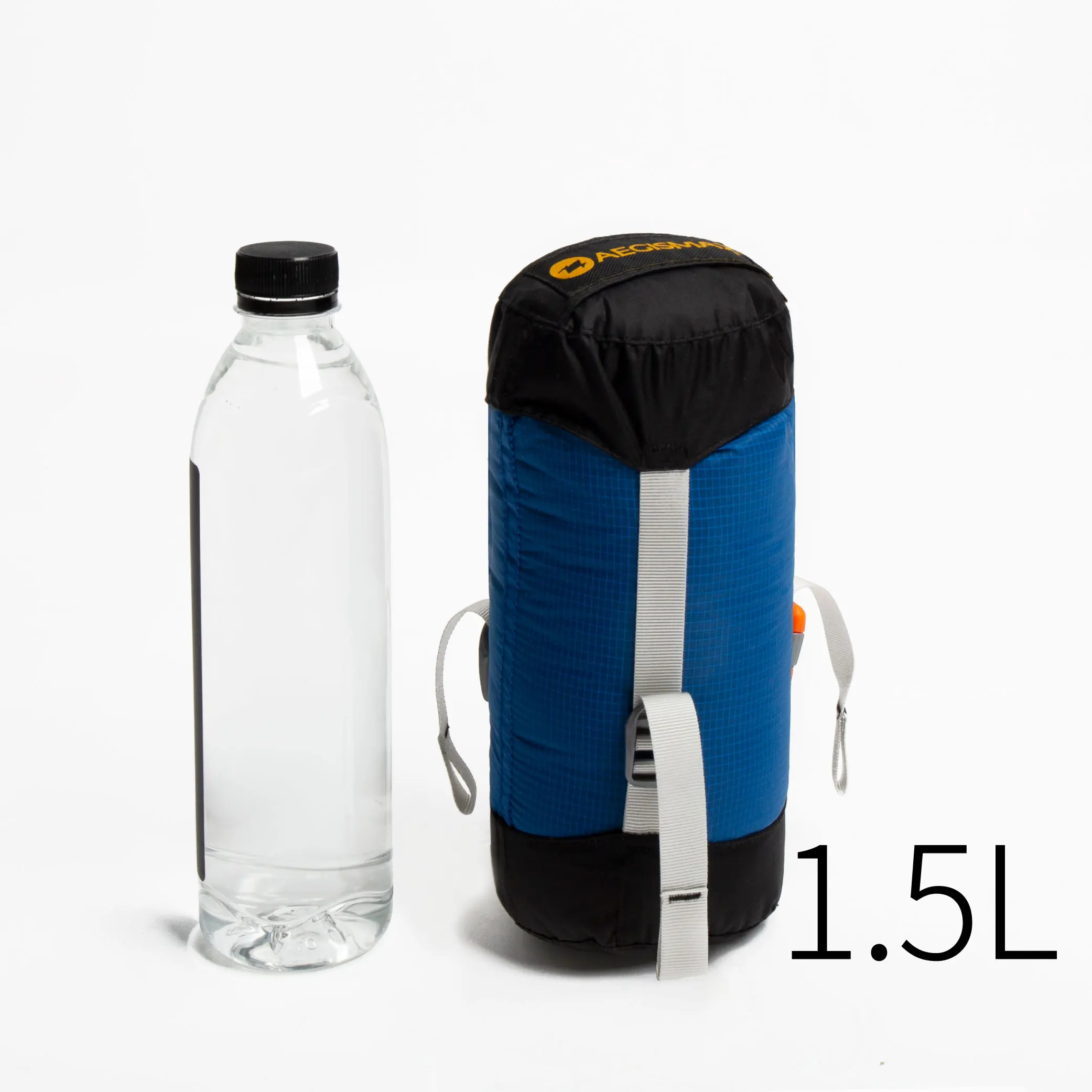 Blue and black compression sac