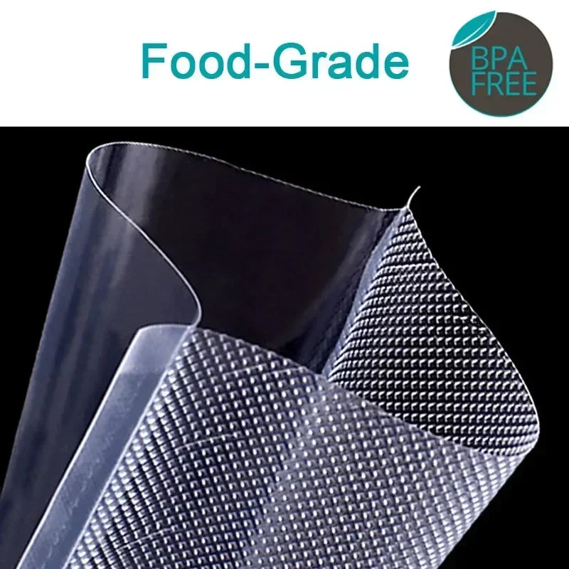 Clear plastic sheet with textured surface, labeled 'Food-Grade' and 'BPA Free'.