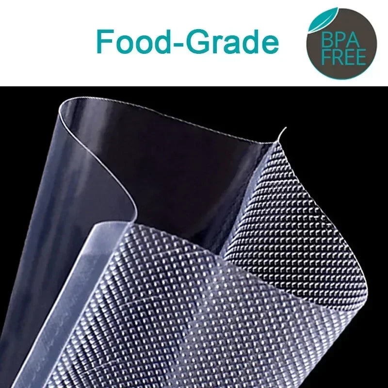 Clear plastic sheet with textured surface, labeled 'Food-Grade' and 'BPA Free'.