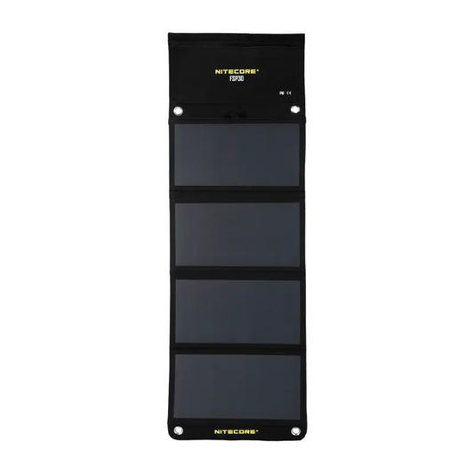 Nitecore solar panel with four panels on a white background