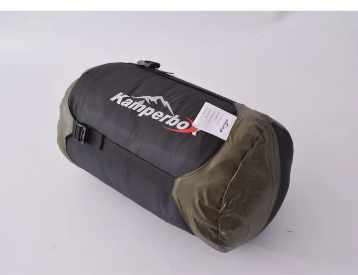 Kamperbox sleeping bag on a white background