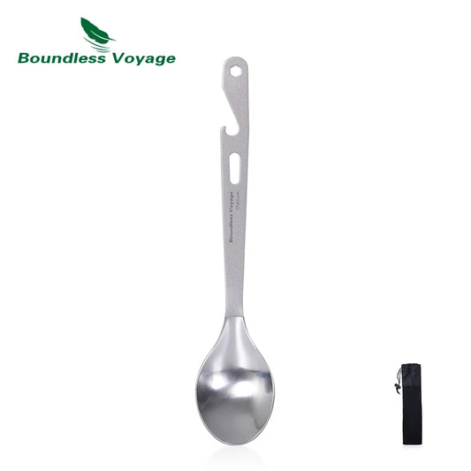 Boundless Voyage Titanium Spoon with Opener