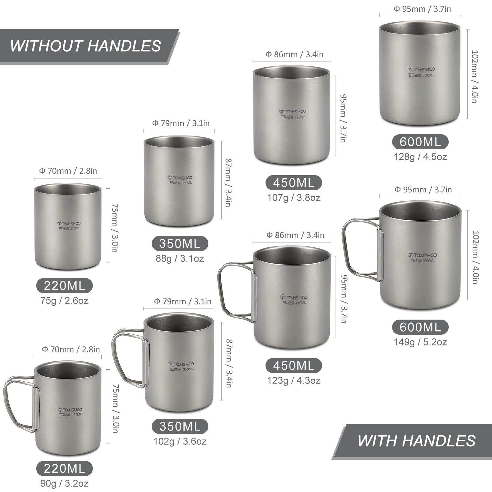 Tomshoo Titanium Double Layer Mug