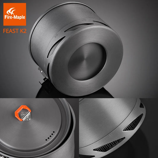 Fire-Maple Feast K2 camping stove on a gray background