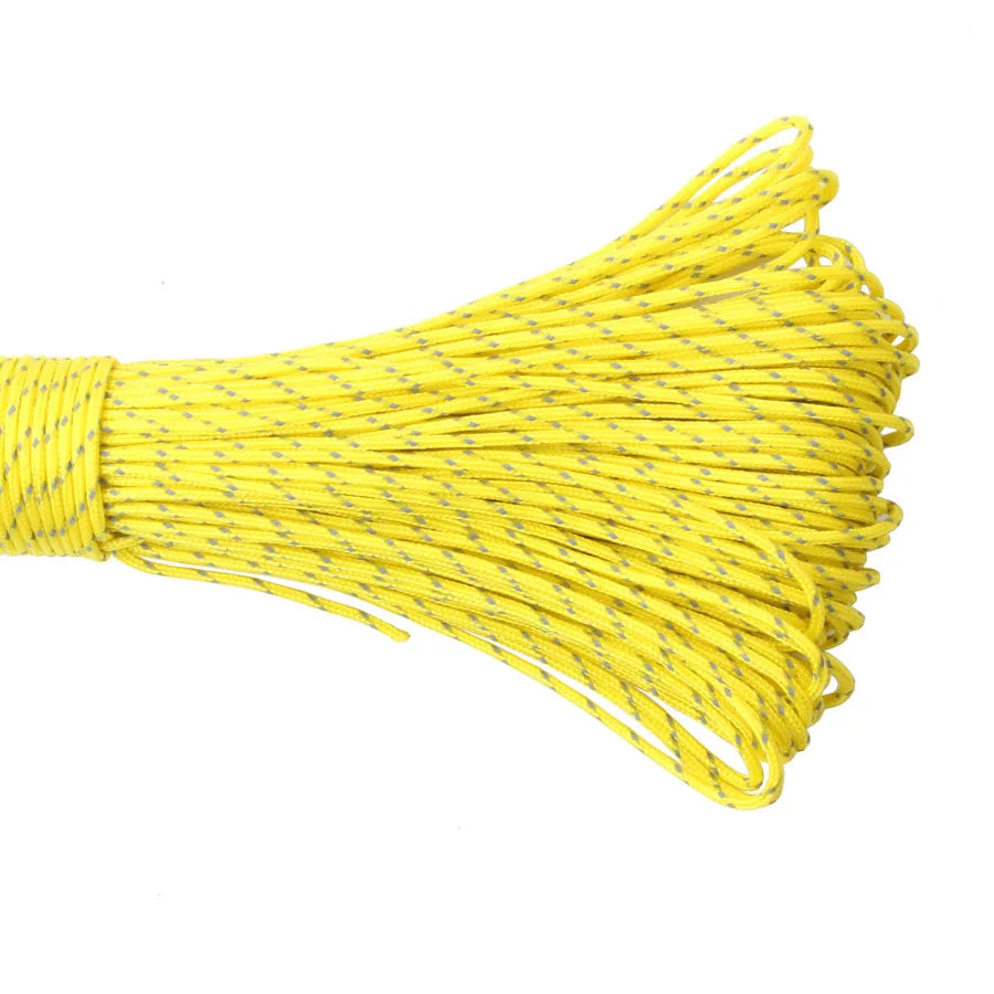 Yellow rope on a white background