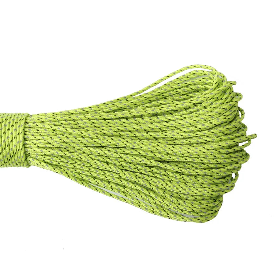 Green rope on a white background