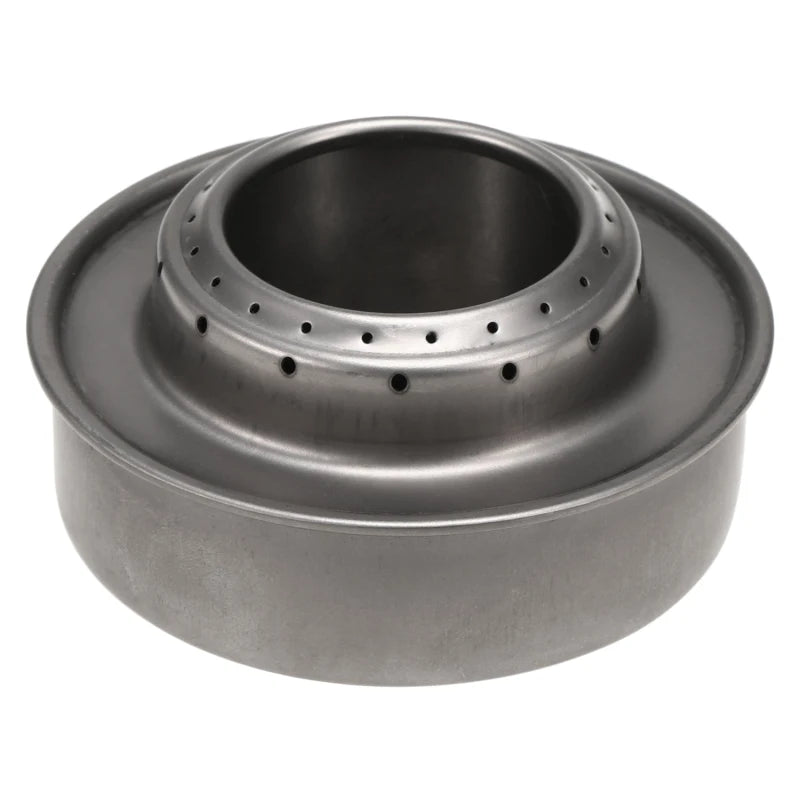 Metal stove on a white background