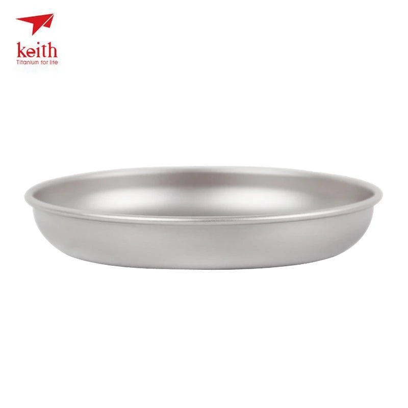 titanium plate with 'keith' brand logo on a white background