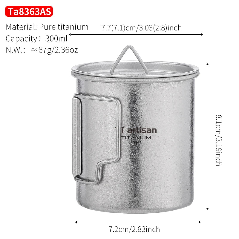 Ti artisan Titanium Mug (Ice Crystal)