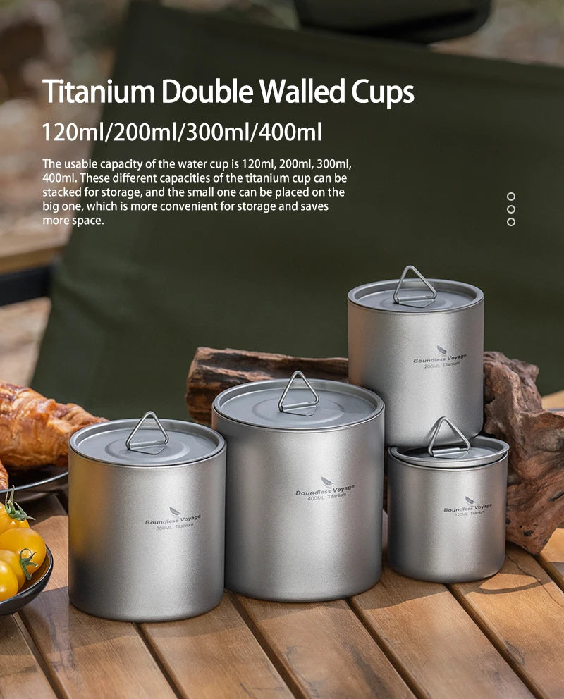 Boundless Voyage Titanium Double Layer Cup