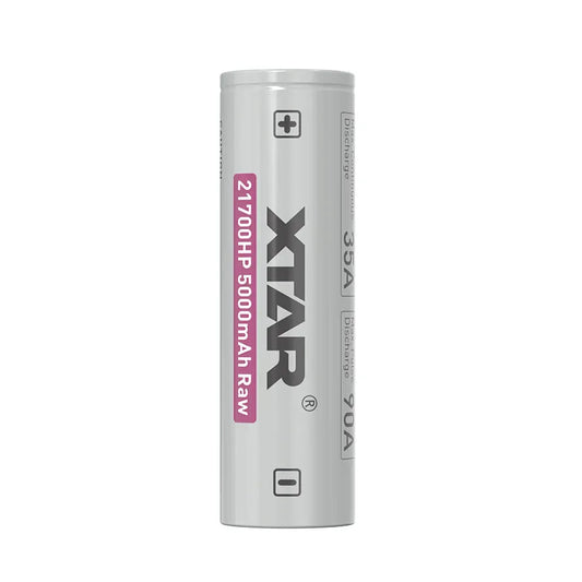 XTAR battery on a white background