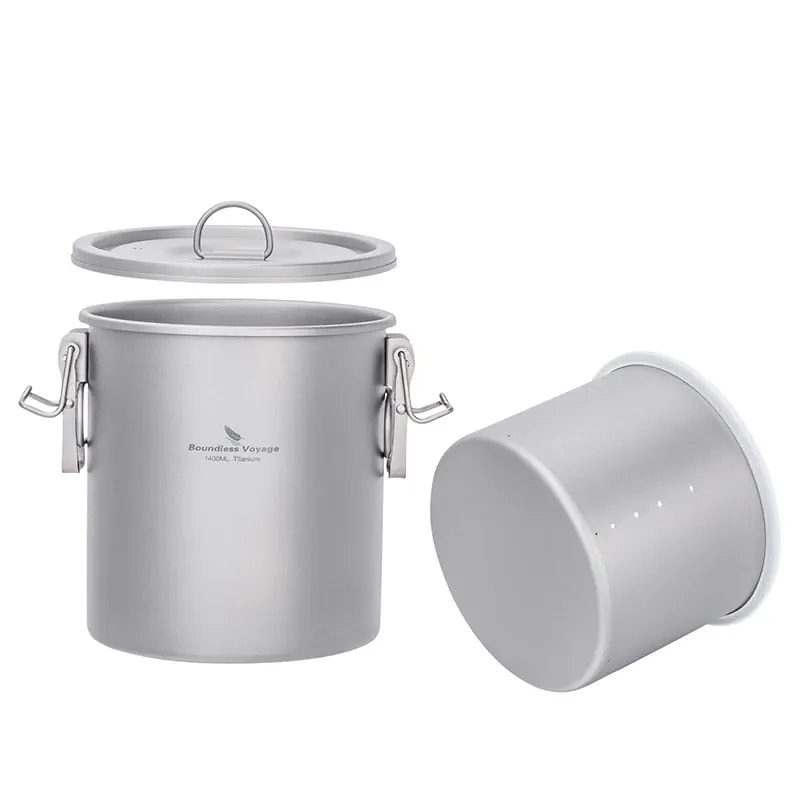 Titanium rice cooker with a lid on a white background
