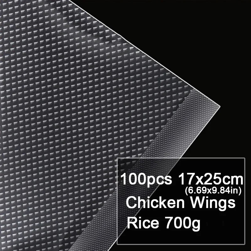 Black textured material with text indicating quantity and product details.
