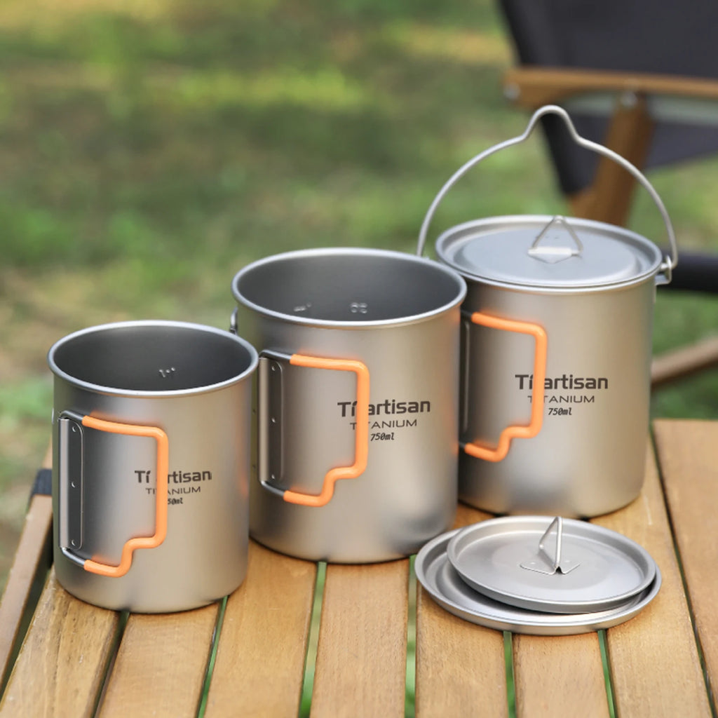 Ti artisan Titanium Mug with Silicone Handle