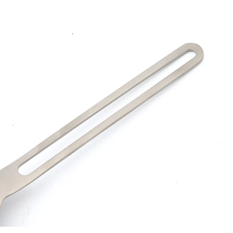Metallic handle on a white background