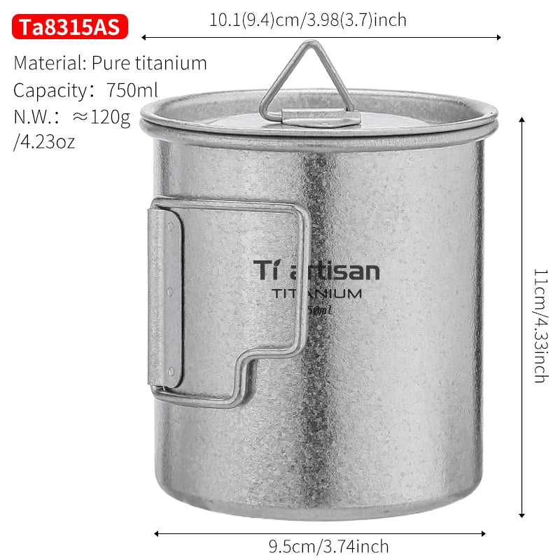 Ti artisan Titanium Mug (Ice Crystal)