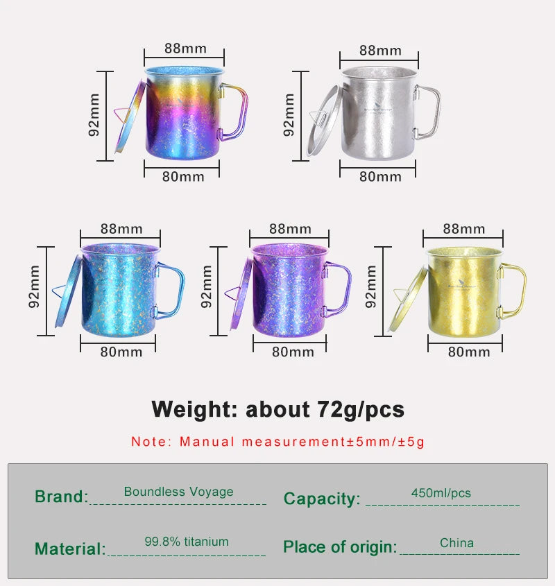 Boundless Voyage Titanium Mug Colours