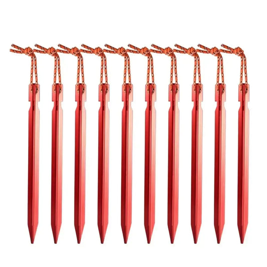 red tent stakes
