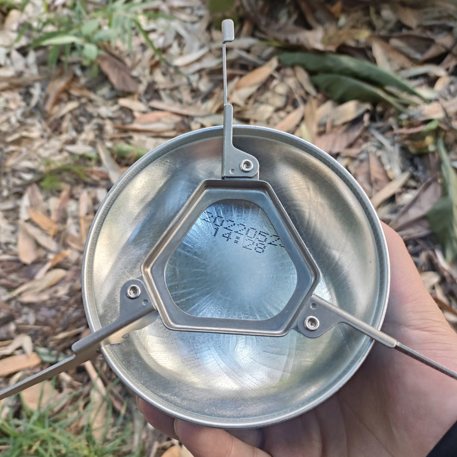 metal gas canister stand