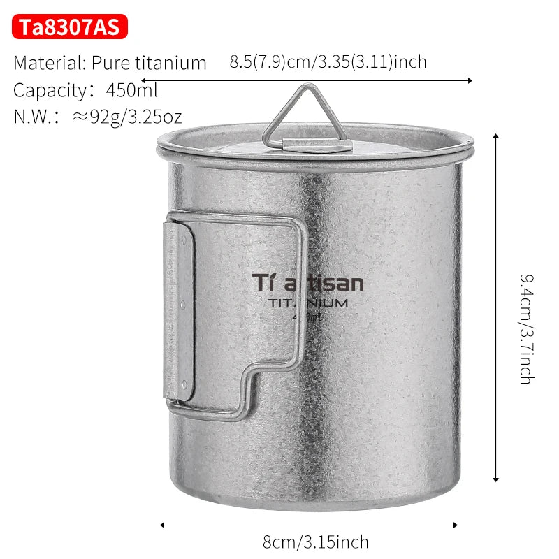 Ti artisan Titanium Mug (Ice Crystal)