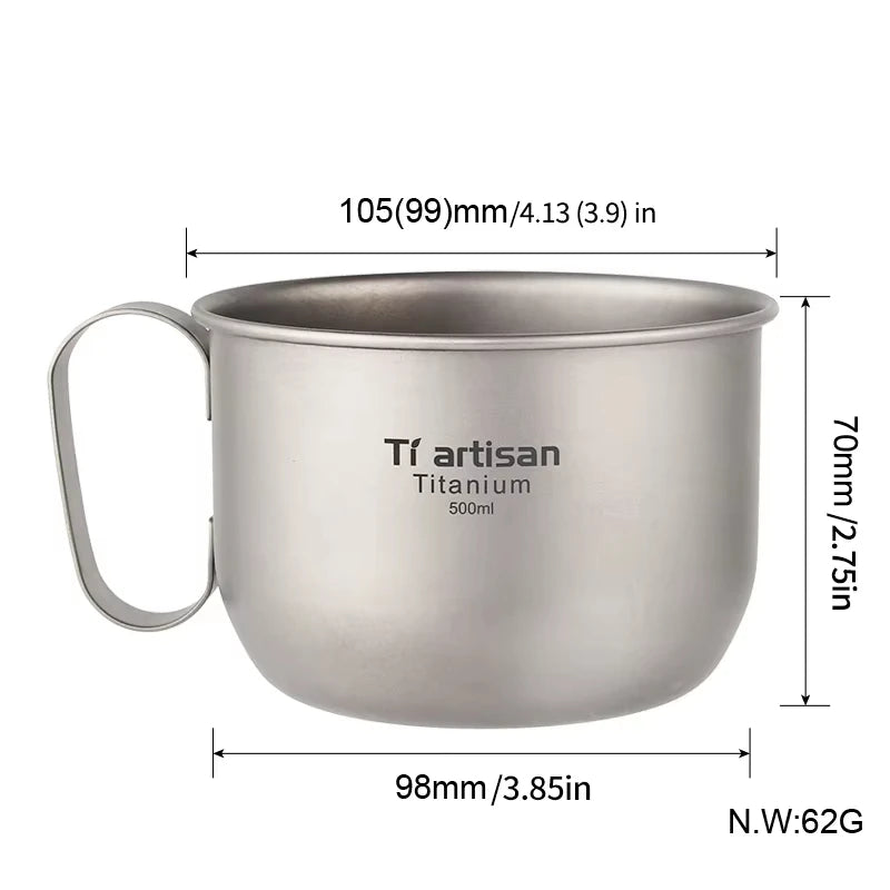 Ti artisan Titanium Mug 500ml