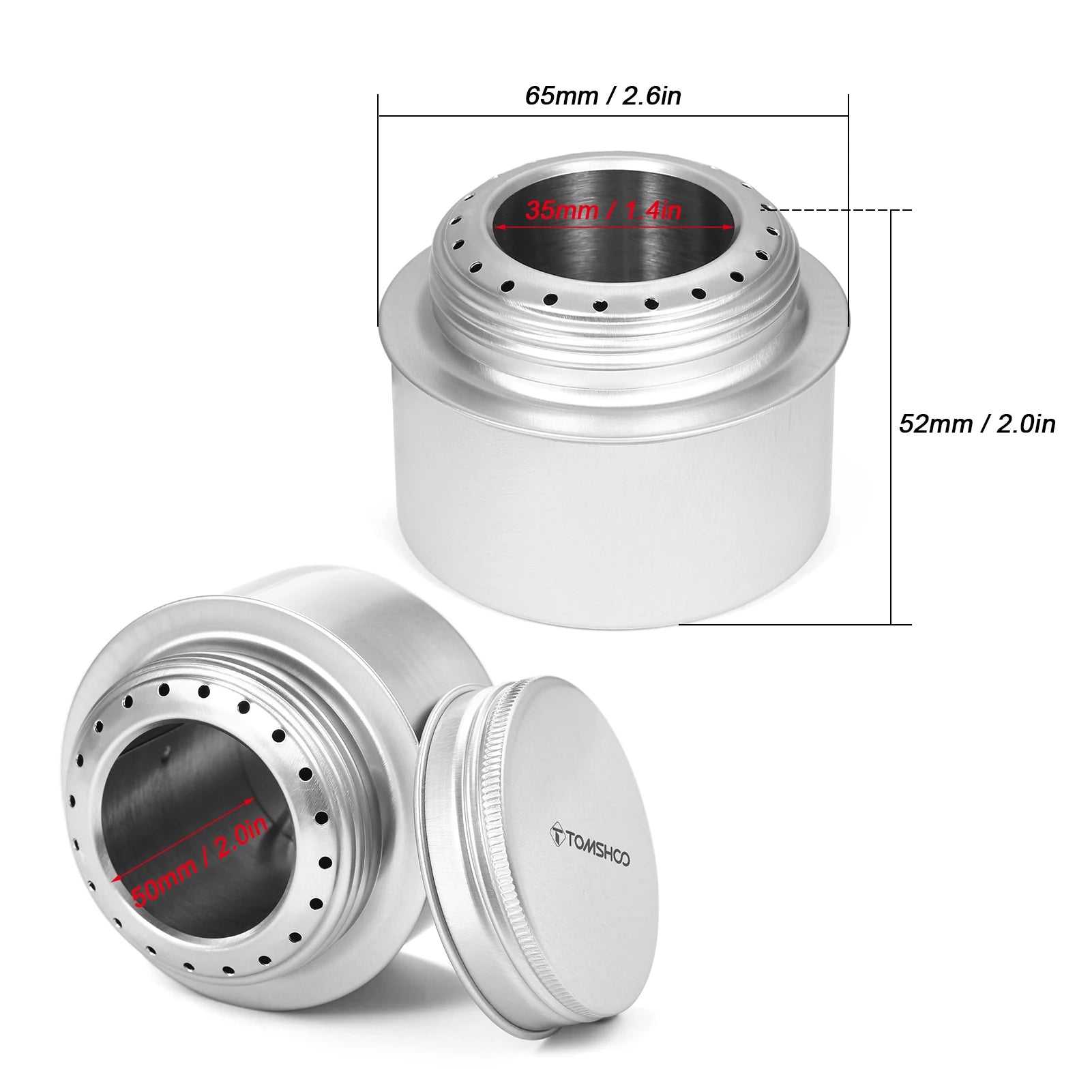 Tomshoo Alcohol Stove Aluminium