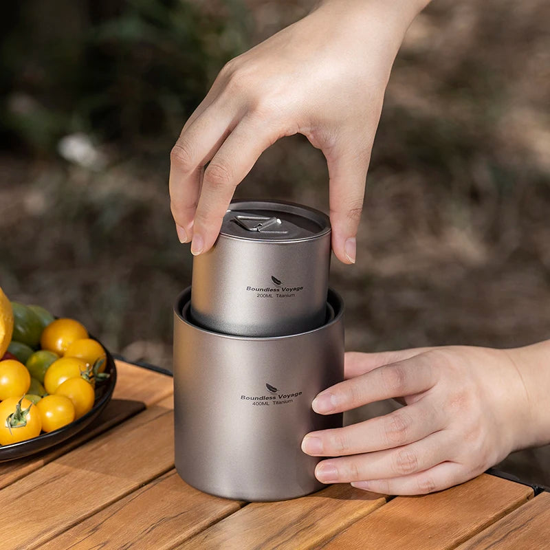 Boundless Voyage Titanium Double Layer Cup