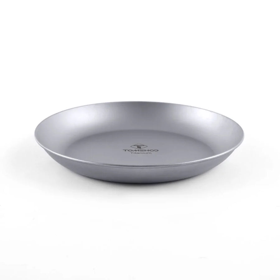 titanium plate with 'Tomshoo' branding on a white background