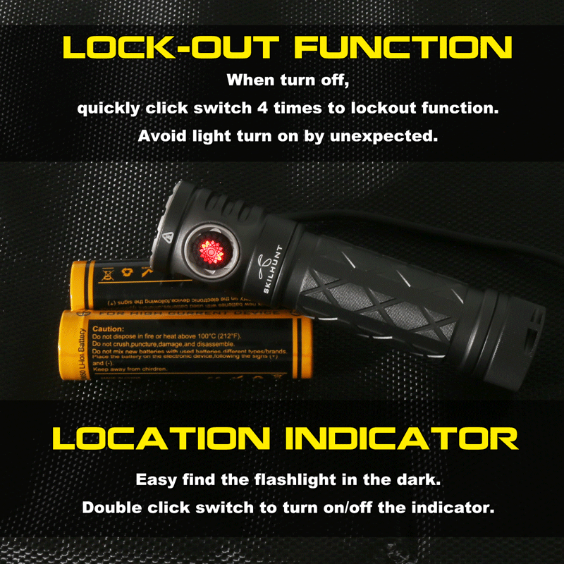 Skilhunt EC200S-UV 18650 Torch