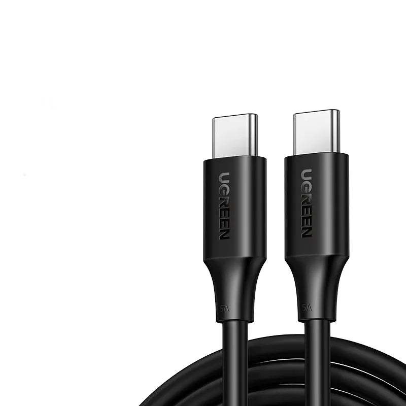 Black UGREEN USB-C cable on a white background